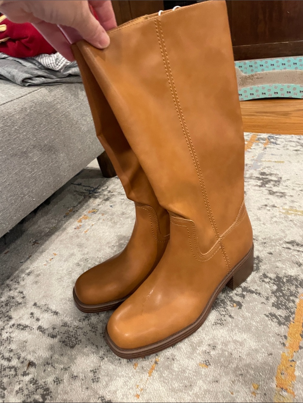 Indigo Tall Women's Heeled Boots - Cognac Tan